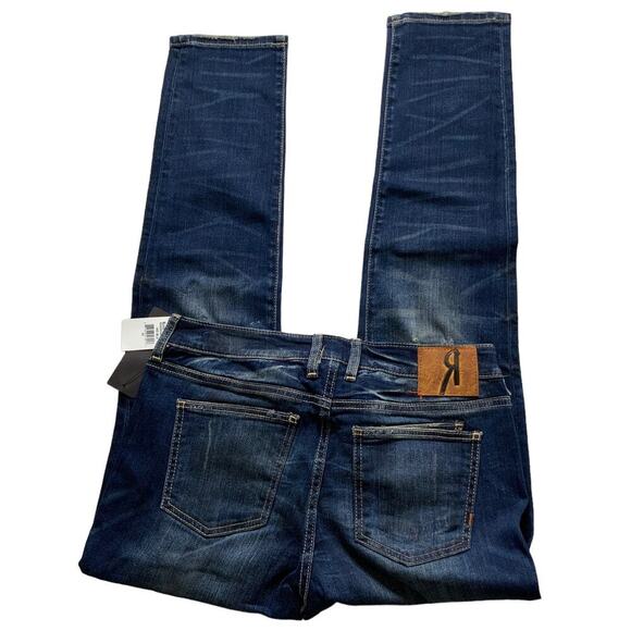 Remix By Rock Revival Jeans Women's Size 30 Mid-Rise Straight Leg Indigo Blue - Picture 4 of 13
